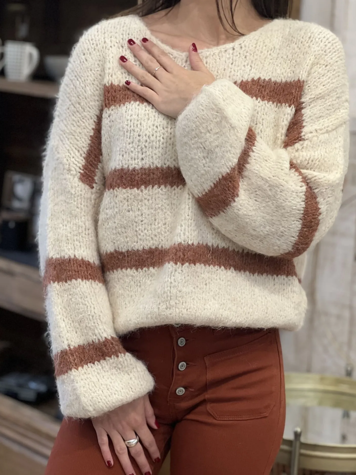 Pull Aurélie*Mademoiselle Marcelle Shop