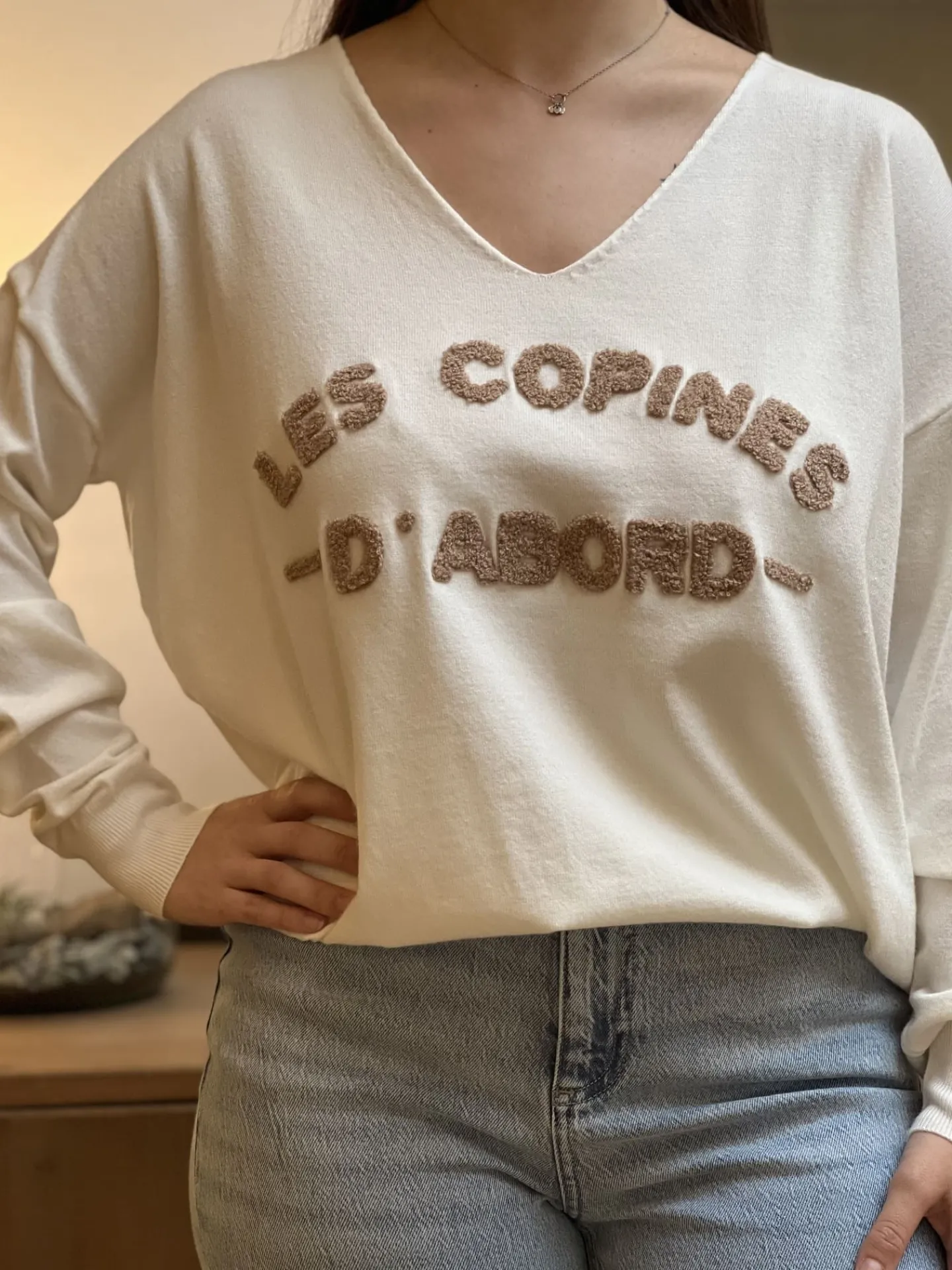 Pull Les Copines d'abord*Mademoiselle Marcelle New