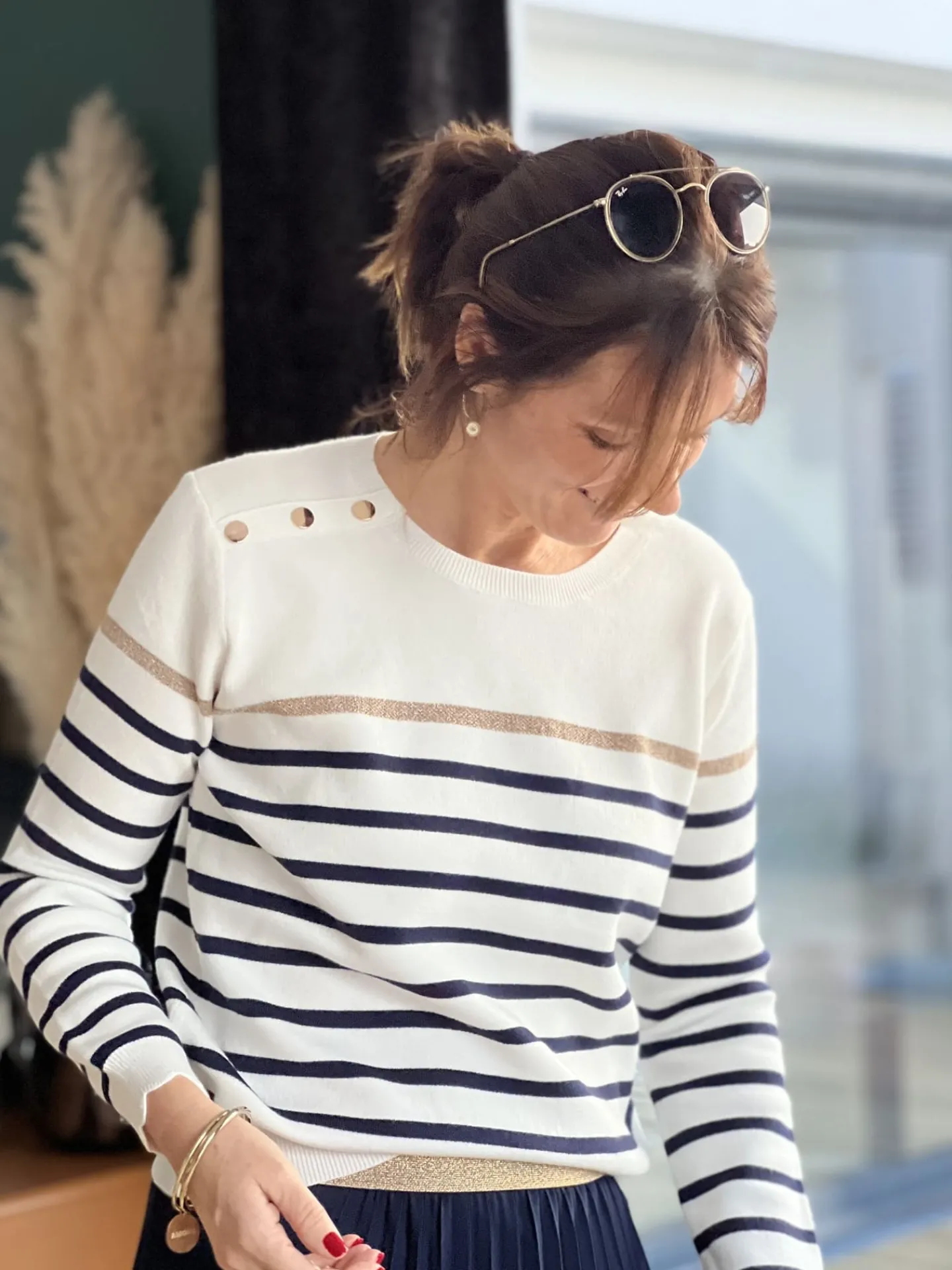 Pull marinière Linette*Mademoiselle Marcelle Fashion