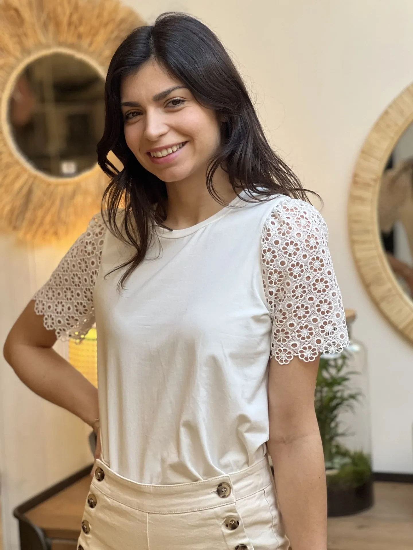Tee-shirt Liane*Mademoiselle Marcelle Clearance
